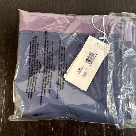 Johnny Was Calme Color Blocked Leggings Navy Blue/Purple/Lavender Size XXL - Picture 6 of 8